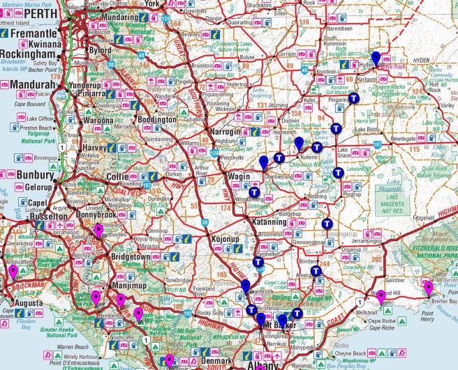 Porongurup, Cambinata Yabbie Farm, Wave Rock, Dumbleyung, Lake Nunijup, Mt Barker